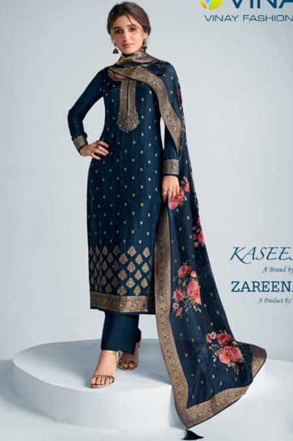 Vinay Kaseesh Zareena Vol 6 Jacquard Salwar Suit Catalog 8 Pcs