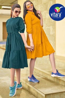 Vitara Mazelo Fancy Kurti Catalog 5 Pcs