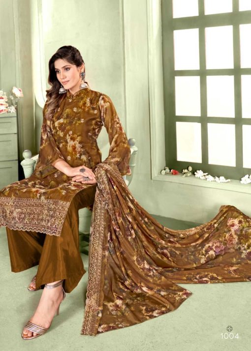 Brij Izel Organza Salwar Suit Catalog 8 Pcs 10 510x714 - Brij Izel Organza Salwar Suit Catalog 8 Pcs