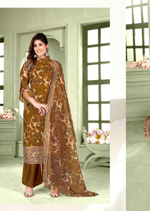 Brij Izel Organza Salwar Suit Catalog 8 Pcs 13 510x714 - Brij Izel Organza Salwar Suit Catalog 8 Pcs