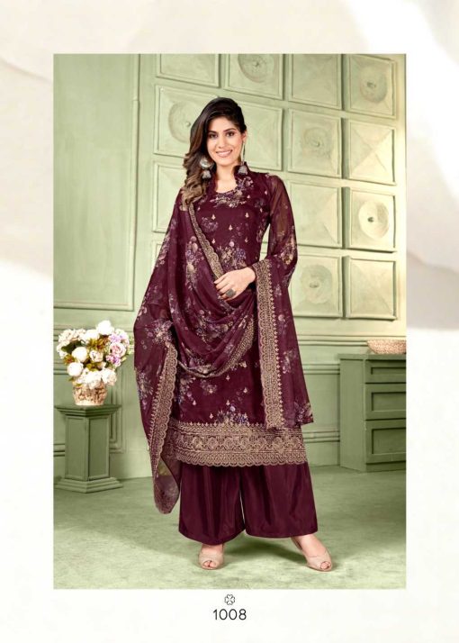 Brij Izel Organza Salwar Suit Catalog 8 Pcs 19 510x714 - Brij Izel Organza Salwar Suit Catalog 8 Pcs