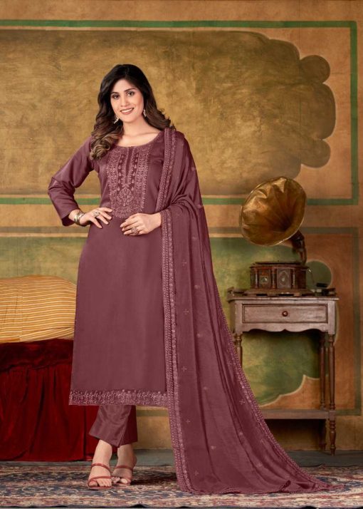 Brij Valusha Silk Salwar Suit Catalog 8 Pcs 21 510x714 - Brij Valusha Silk Salwar Suit Catalog 8 Pcs