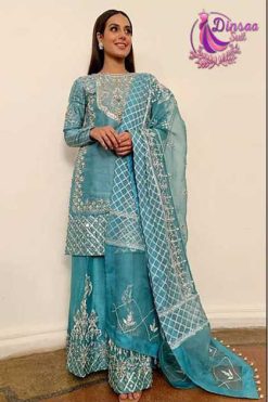 Dinsaa DS 149 Organza Salwar Suit Catalog 4 Pcs