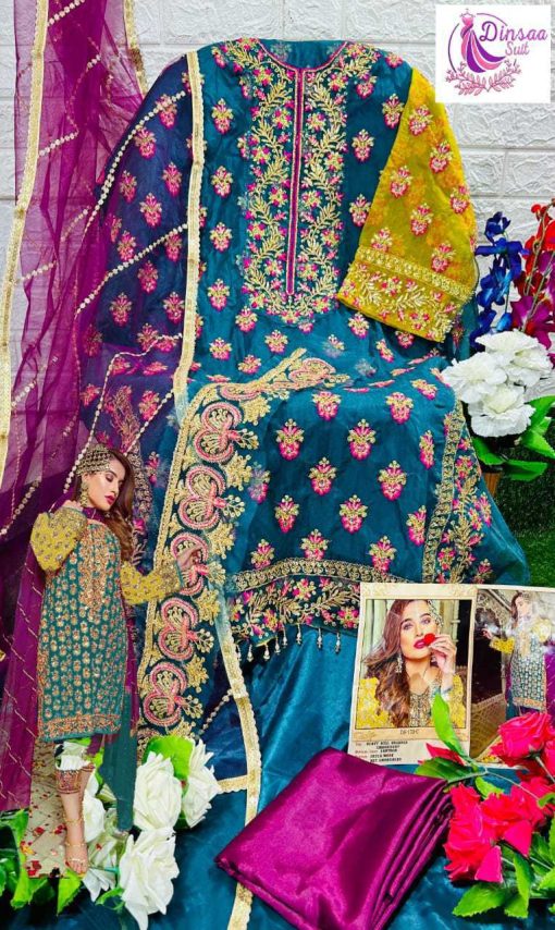 Dinsaa DS 173 Organza Salwar Suit Catalog 3 Pcs 2 510x854 - Dinsaa DS 173 Organza Salwar Suit Catalog 3 Pcs
