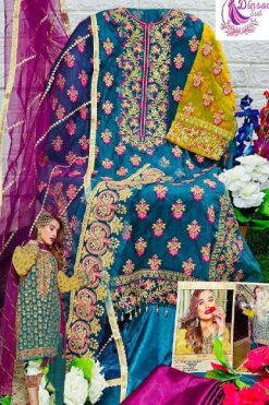 Dinsaa DS 173 Organza Salwar Suit Catalog 3 Pcs