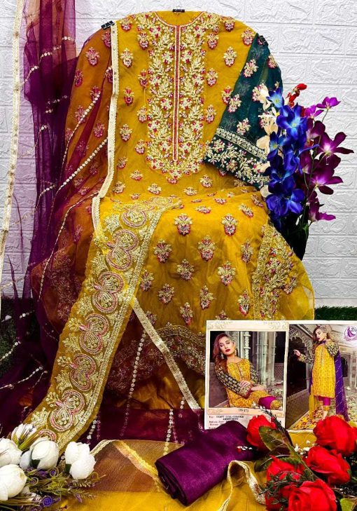 Dinsaa DS 173 Organza Salwar Suit Catalog 3 Pcs 3 510x729 - Dinsaa DS 173 Organza Salwar Suit Catalog 3 Pcs