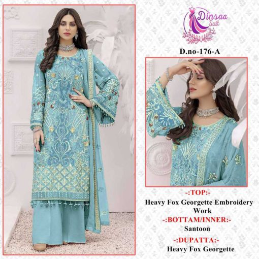 Dinsaa DS 176 Georgette Salwar Suit Catalog 4 Pcs 1 510x510 - Dinsaa DS 176 Georgette Salwar Suit Catalog 4 Pcs