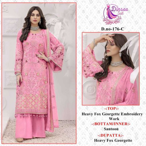 Dinsaa DS 176 Georgette Salwar Suit Catalog 4 Pcs 3 510x510 - Dinsaa DS 176 Georgette Salwar Suit Catalog 4 Pcs