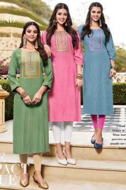 Diya Trends Eternal Vol 1 by Kajal Style Fancy Kurti Catalog 12 Pcs