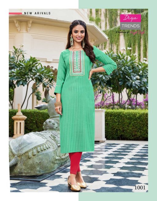 Diya Trends Eternal Vol 1 by Kajal Style Fancy Kurti Catalog 12 Pcs 4 510x654 - Diya Trends Eternal Vol 1 by Kajal Style Fancy Kurti Catalog 12 Pcs