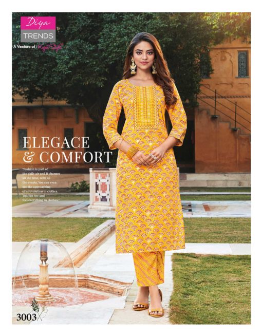 Diya Trends Goldy Vol 3 by Kajal Style Kurti with Pant Chanderi Catalog 10 Pcs 6 510x654 - Diya Trends Goldy Vol 3 by Kajal Style Kurti with Pant Chanderi Catalog 10 Pcs