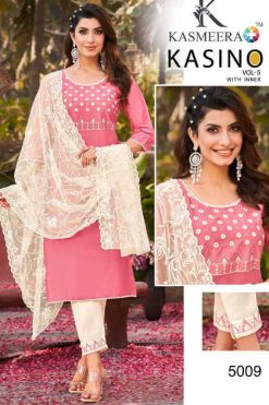 Hariyaali Kasino Vol 5 by Kayce Trendz Viscose Silk Readymade Salwar Suit Catalog 8 Pcs