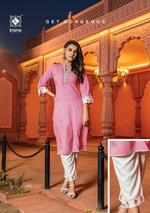 Kiana Shanaya Kurti with Bottom Cotton Catalog 5 Pcs 2 510x725 - Kiana Shanaya Kurti with Bottom Cotton Catalog 5 Pcs