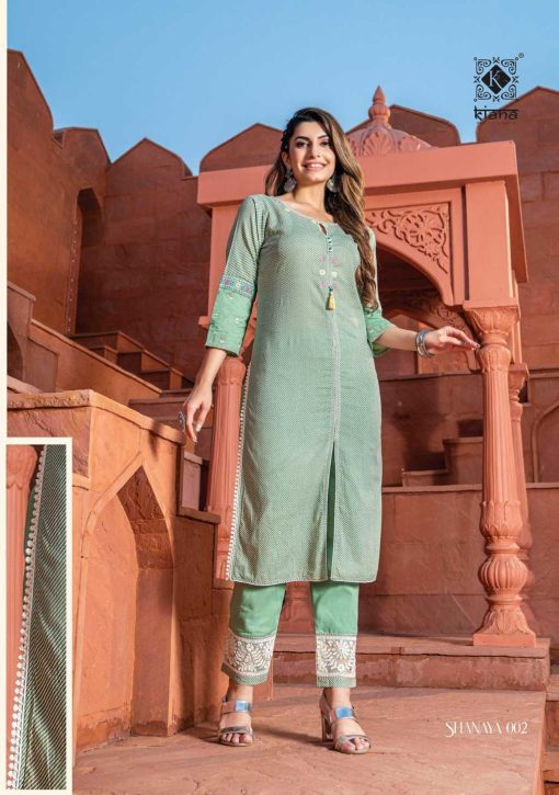 Kiana Shanaya Kurti with Bottom Cotton Catalog 5 Pcs 6 510x725 - Kiana Shanaya Kurti with Bottom Cotton Catalog 5 Pcs