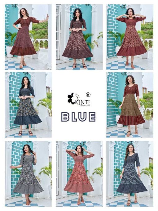 Kinti Blue Rayon Kurti Catalog 8 Pcs 10 510x680 - Kinti Blue Rayon Kurti Catalog 8 Pcs