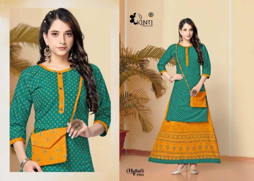 Kinti Hellaro Vol 19 Kurti with Skirt Purse Rayon Catalog 8 Pcs 3 510x364 - Kinti Hellaro Vol 19 Kurti with Skirt Purse Rayon Catalog 8 Pcs