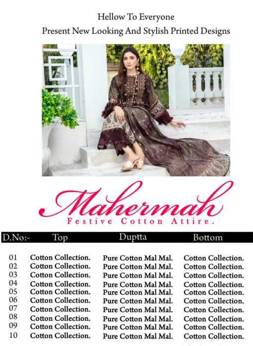 Maryum Maria Mahermah Festive Cotton Attire Salwar Suit Catalog 10 Pcs 31 510x697 - Maryum Maria Mahermah Festive Cotton Attire Salwar Suit Catalog 10 Pcs