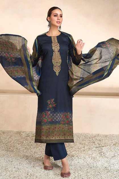 Mumtaz Arts Afsana Lawn Cambric Salwar Suit Catalog 6 Pcs
