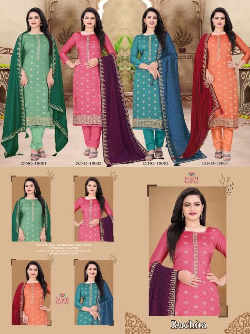 Panch Ratna Ruchita by Kessi Jacquard Salwar Suit Catalog 4 Pcs 5 510x680 - Panch Ratna Ruchita by Kessi Jacquard Salwar Suit Catalog 4 Pcs