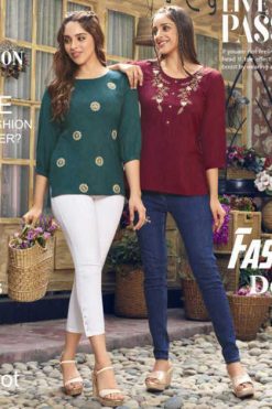 Passion Tree Flair Fiesta Vol 1 Tops Rayon Catalog 10 Pcs