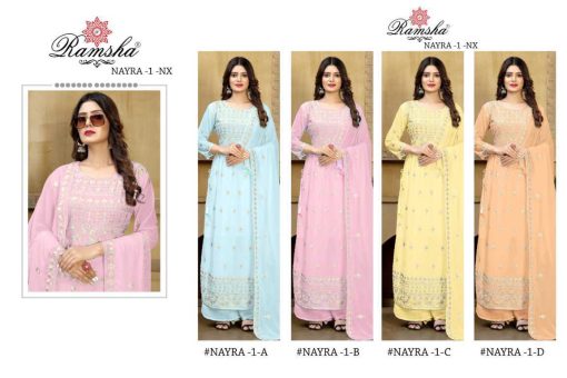 Ramsha Naira Vol 1 Georgette Salwar Suit Catalog 4 Pcs 5 510x340 - Ramsha Naira Vol 1 Georgette Salwar Suit Catalog 4 Pcs