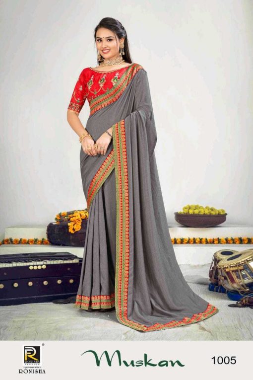 Ranjna Muskan Fancy Saree Sari Catalog 8 Pcs 3 1 510x765 - Ranjna Muskan Fancy Saree Sari Catalog 8 Pcs