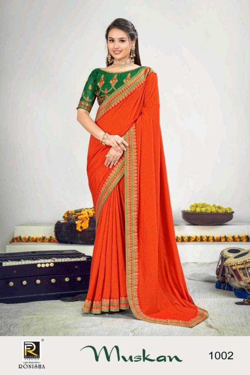 Ranjna Muskan Fancy Saree Sari Catalog 8 Pcs 8 510x765 - Ranjna Muskan Fancy Saree Sari Catalog 8 Pcs