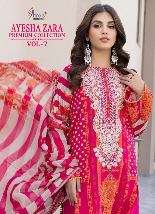 Shree Fabs Ayesha Zara Premium Collection Vol 7 Cotton Chiffon Salwar Suit Catalog 4 Pcs 1 510x702 - Shree Fabs Ayesha Zara Premium Collection Vol 7 Cotton Chiffon Salwar Suit Catalog 4 Pcs