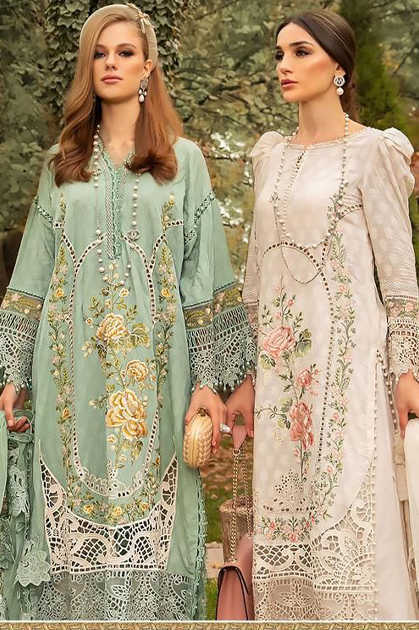 Shree Fabs Mariya B Lawn Eid Collection 2023 Cotton Salwar Suit Catalog 8 Pcs