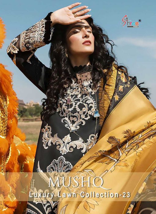 Shree Fabs Mushq Luxury Lawn Collection 2023 Cotton Salwar Suit Catalog 6 Pcs 1 510x701 - Shree Fabs Mushq Luxury Lawn Collection 2023 Cotton Salwar Suit Catalog 6 Pcs