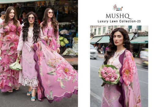 Shree Fabs Mushq Luxury Lawn Collection 2023 Cotton Salwar Suit Catalog 6 Pcs 11 510x351 - Shree Fabs Mushq Luxury Lawn Collection 2023 Cotton Salwar Suit Catalog 6 Pcs