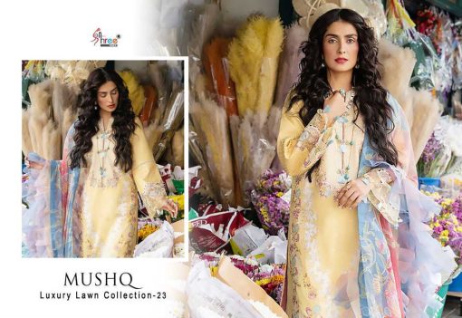 Shree Fabs Mushq Luxury Lawn Collection 2023 Cotton Salwar Suit Catalog 6 Pcs 7 510x351 - Shree Fabs Mushq Luxury Lawn Collection 2023 Cotton Salwar Suit Catalog 6 Pcs