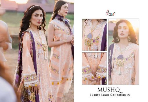 Shree Fabs Mushq Luxury Lawn Collection 2023 Cotton Salwar Suit Catalog 6 Pcs 8 510x351 - Shree Fabs Mushq Luxury Lawn Collection 2023 Cotton Salwar Suit Catalog 6 Pcs