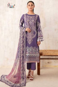 Shree Fabs Rangrez Luxury Lawn Collection Vol 2 Chiffon Cotton Salwar Suit Catalog 8 Pcs