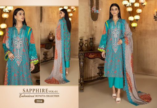 Shree Fabs Sapphire Vol 1 Embroidered Dupatta Collection Cotton Chiffon Salwar Suit Catalog 5 Pcs 1 510x351 - Shree Fabs Sapphire Vol 1 Embroidered Dupatta Collection Cotton Chiffon Salwar Suit Catalog 5 Pcs