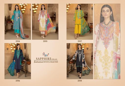 Shree Fabs Sapphire Vol 1 Embroidered Dupatta Collection Cotton Chiffon Salwar Suit Catalog 5 Pcs 12 510x351 - Shree Fabs Sapphire Vol 1 Embroidered Dupatta Collection Cotton Chiffon Salwar Suit Catalog 5 Pcs