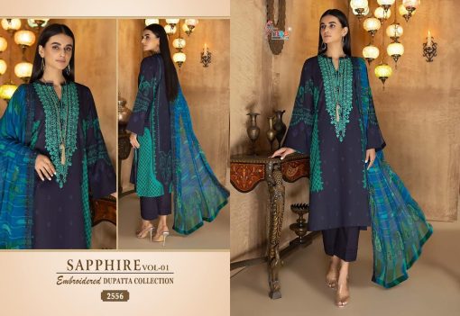 Shree Fabs Sapphire Vol 1 Embroidered Dupatta Collection Cotton Chiffon Salwar Suit Catalog 5 Pcs 8 510x351 - Shree Fabs Sapphire Vol 1 Embroidered Dupatta Collection Cotton Chiffon Salwar Suit Catalog 5 Pcs