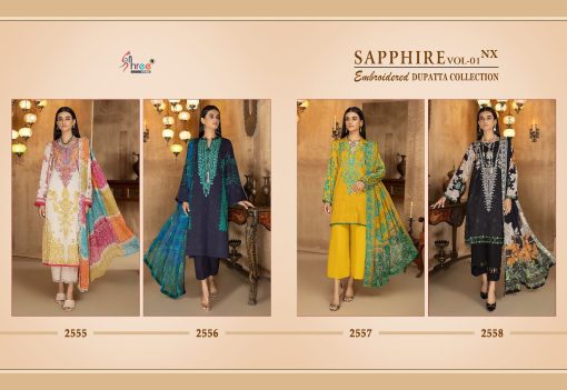 Shree Fabs Sapphire Vol 1 NX Embroidered Dupatta Collection Cotton Chiffon Salwar Suit Catalog 4 Pcs 10 510x351 - Shree Fabs Sapphire Vol 1 NX Embroidered Dupatta Collection Cotton Chiffon Salwar Suit Catalog 4 Pcs