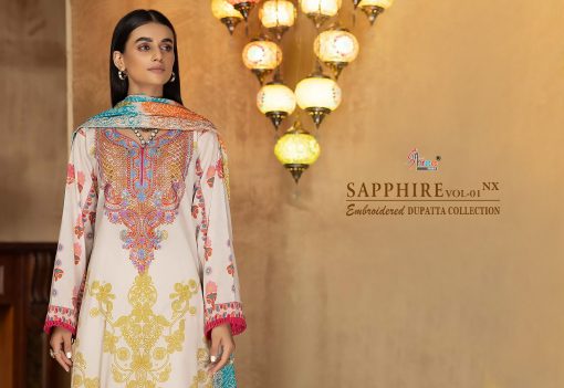 Shree Fabs Sapphire Vol 1 NX Embroidered Dupatta Collection Cotton Chiffon Salwar Suit Catalog 4 Pcs 3 510x351 - Shree Fabs Sapphire Vol 1 NX Embroidered Dupatta Collection Cotton Chiffon Salwar Suit Catalog 4 Pcs