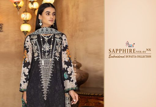 Shree Fabs Sapphire Vol 1 NX Embroidered Dupatta Collection Cotton Chiffon Salwar Suit Catalog 4 Pcs 8 510x351 - Shree Fabs Sapphire Vol 1 NX Embroidered Dupatta Collection Cotton Chiffon Salwar Suit Catalog 4 Pcs