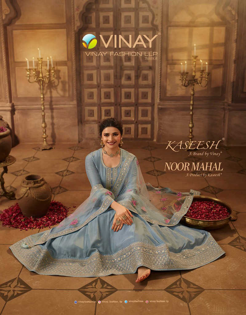 Vinay Fashion Kaseesh Parimahal Dola Silk With Embroidery Work Salwar Suits