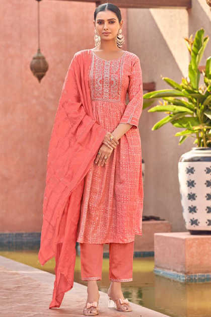 Vitara Naira Kurti with Dupatta Bottom Viscose Catalog 4 Pcs