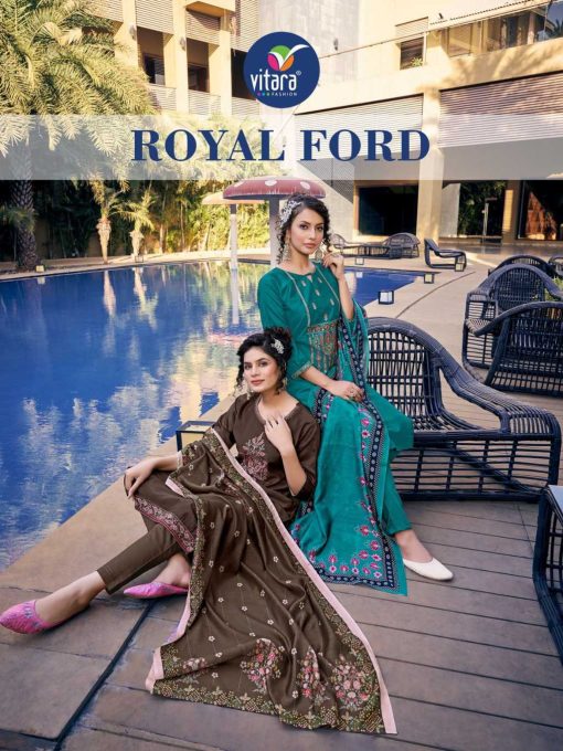 Vitara Royal Ford Kurti with Dupatta Bottom Viscose Catalog 4 Pcs 1 510x680 - Vitara Royal Ford Kurti with Dupatta Bottom Viscose Catalog 4 Pcs