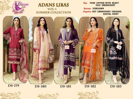 Dinsaa Adans Libas Vol 1 Summer Collection Cotton Salwar Suit Catalog 5 Pcs 6 510x383 - Dinsaa Adans Libas Vol 1 Summer Collection Cotton Salwar Suit Catalog 5 Pcs