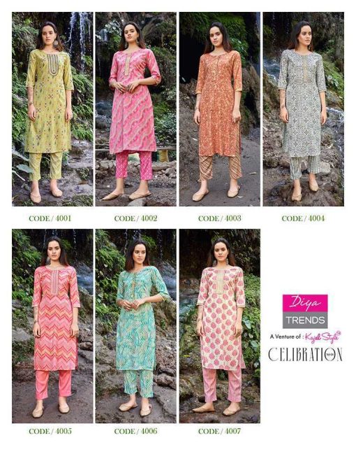 Diya Trends Celebration Vol 4 by Kajal Style Kurti with Pant Rayon Catalog 7 Pcs 15 510x646 - Diya Trends Celebration Vol 4 by Kajal Style Kurti with Pant Rayon Catalog 7 Pcs