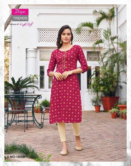 Diya Trends Gardencity Vol 16 Kajal Style Rayon Kurti Catalog 10 Pcs 13 510x646 - Diya Trends Gardencity Vol 16 Kajal Style Rayon Kurti Catalog 10 Pcs