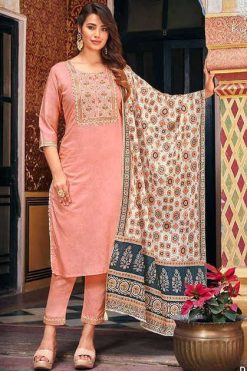 Kajal Style Ambarsaiya Vol 1 Kurti with Dupatta Bottom Chanderi Catalog 8 Pcs