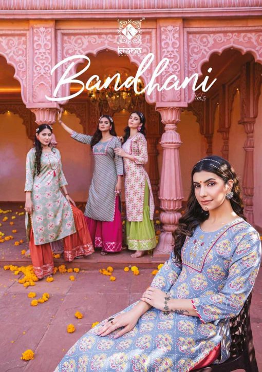 Kiana Bandhani Vol 5 Kurti with Sharara Rayon Catalog 7 Pcs 1 510x725 - Kiana Bandhani Vol 5 Kurti with Sharara Rayon Catalog 7 Pcs