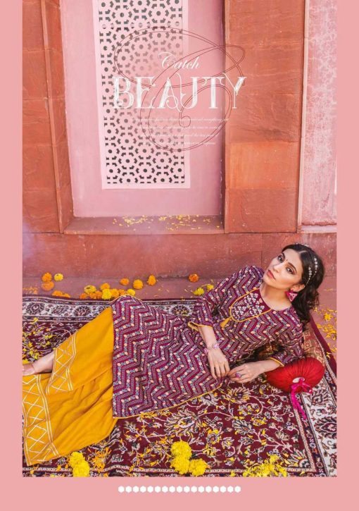 Kiana Bandhani Vol 5 Kurti with Sharara Rayon Catalog 7 Pcs 15 510x725 - Kiana Bandhani Vol 5 Kurti with Sharara Rayon Catalog 7 Pcs