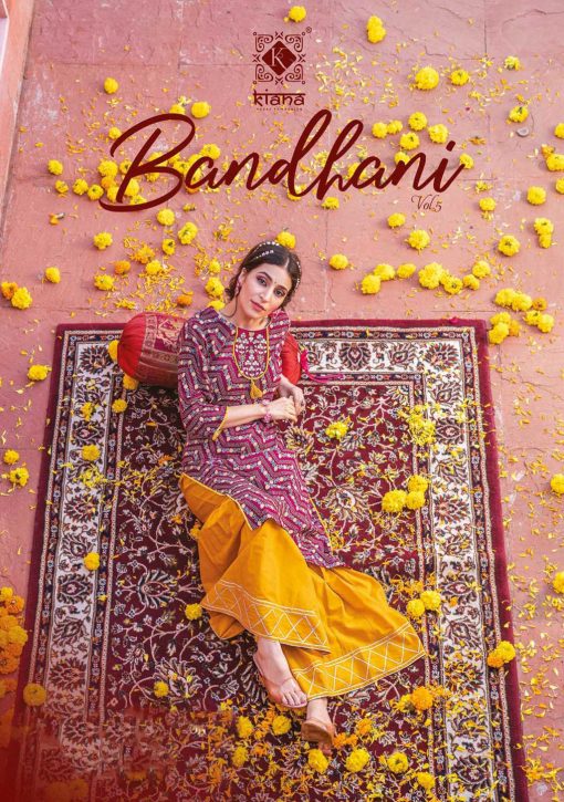 Kiana Bandhani Vol 5 Kurti with Sharara Rayon Catalog 7 Pcs 9 510x725 - Kiana Bandhani Vol 5 Kurti with Sharara Rayon Catalog 7 Pcs